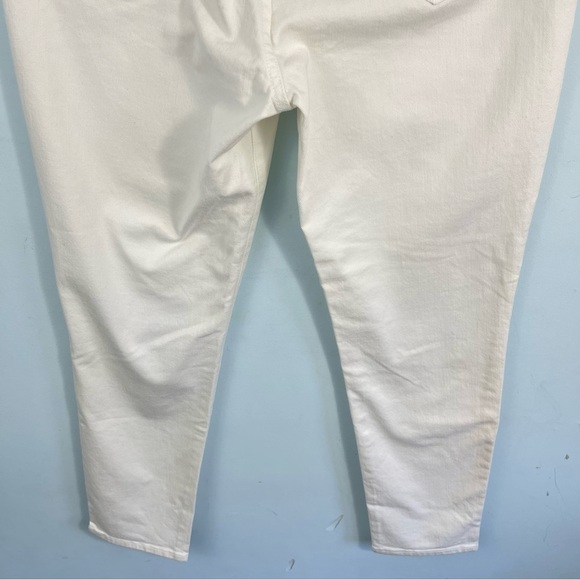 GAP Denim Stretch High-Rise True Skinny Ankle Jeans White Size 31 - Picture 11 of 12